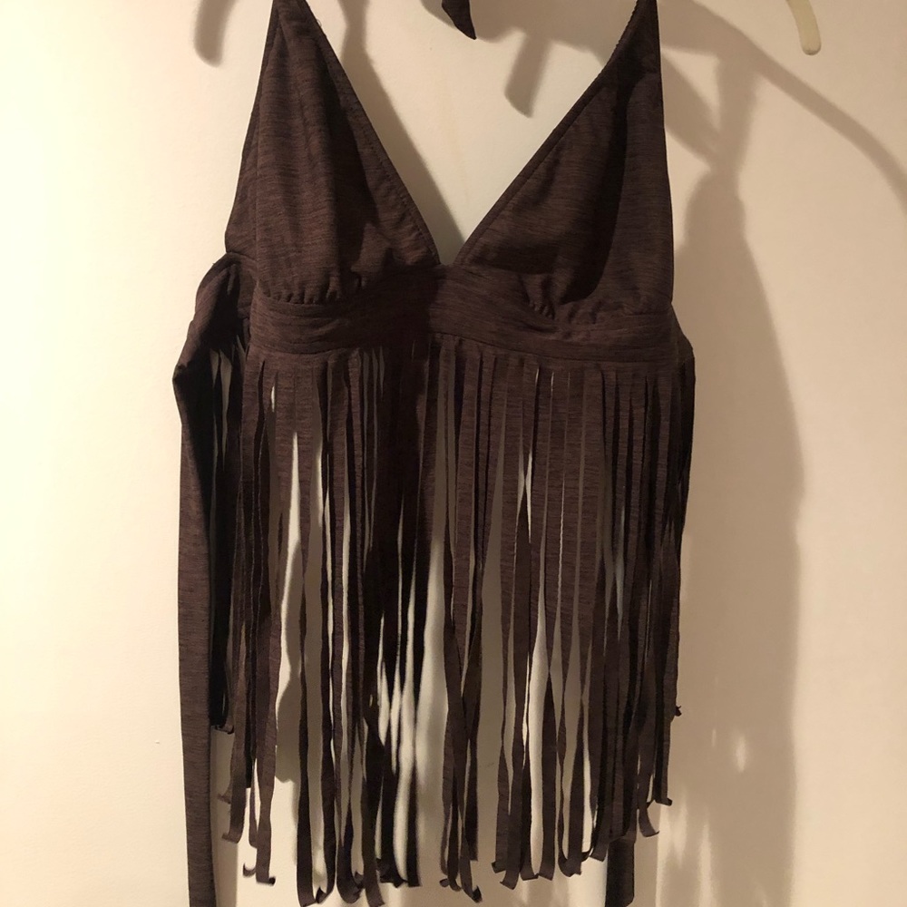 Fringe bikini top